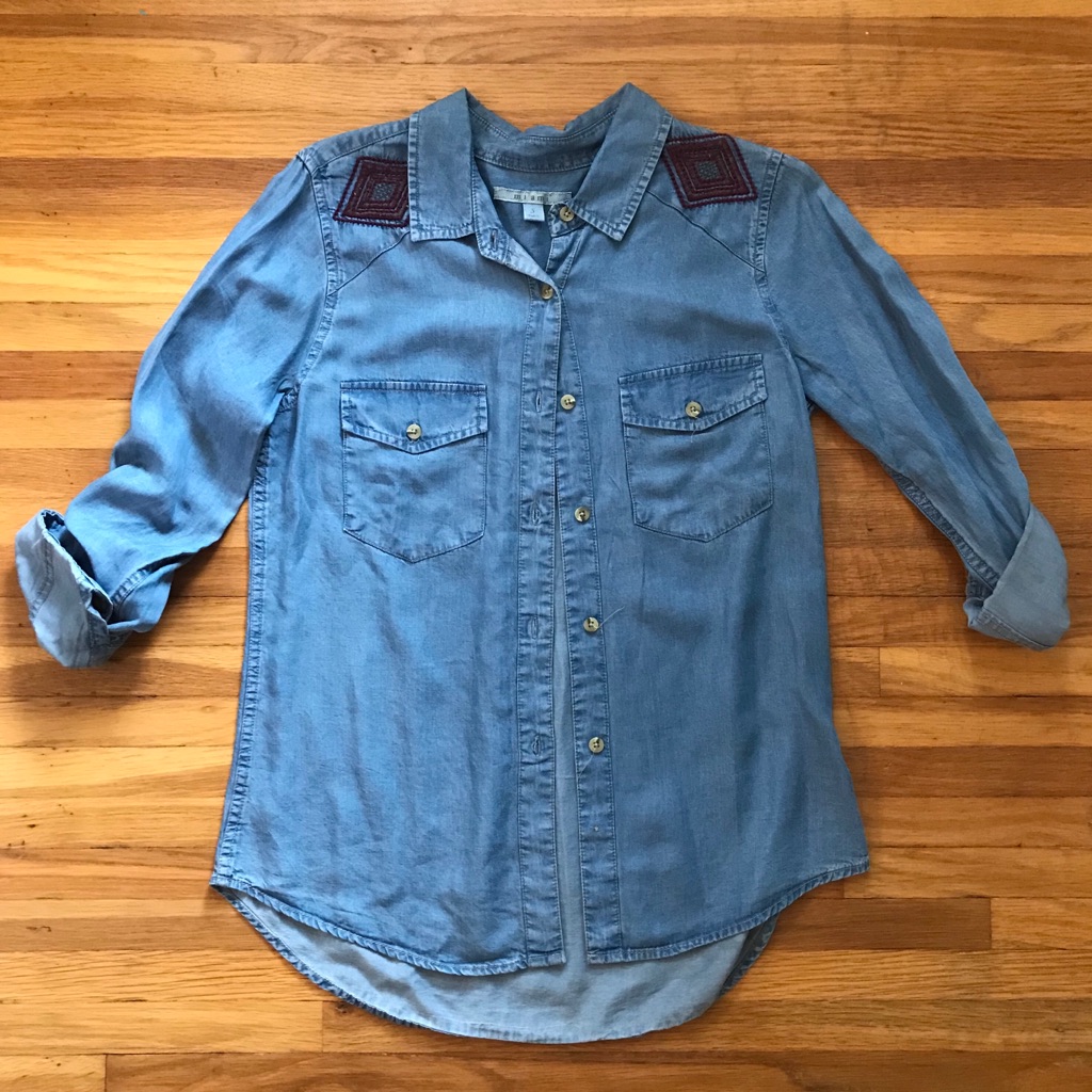 Soft Jean Button Down - Fall Essential!
